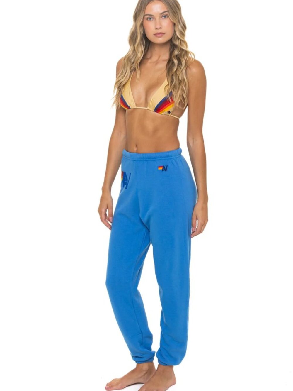AVIATOR NATION LOGO SWEATPANTS - COBALT SIZE MEDIUM